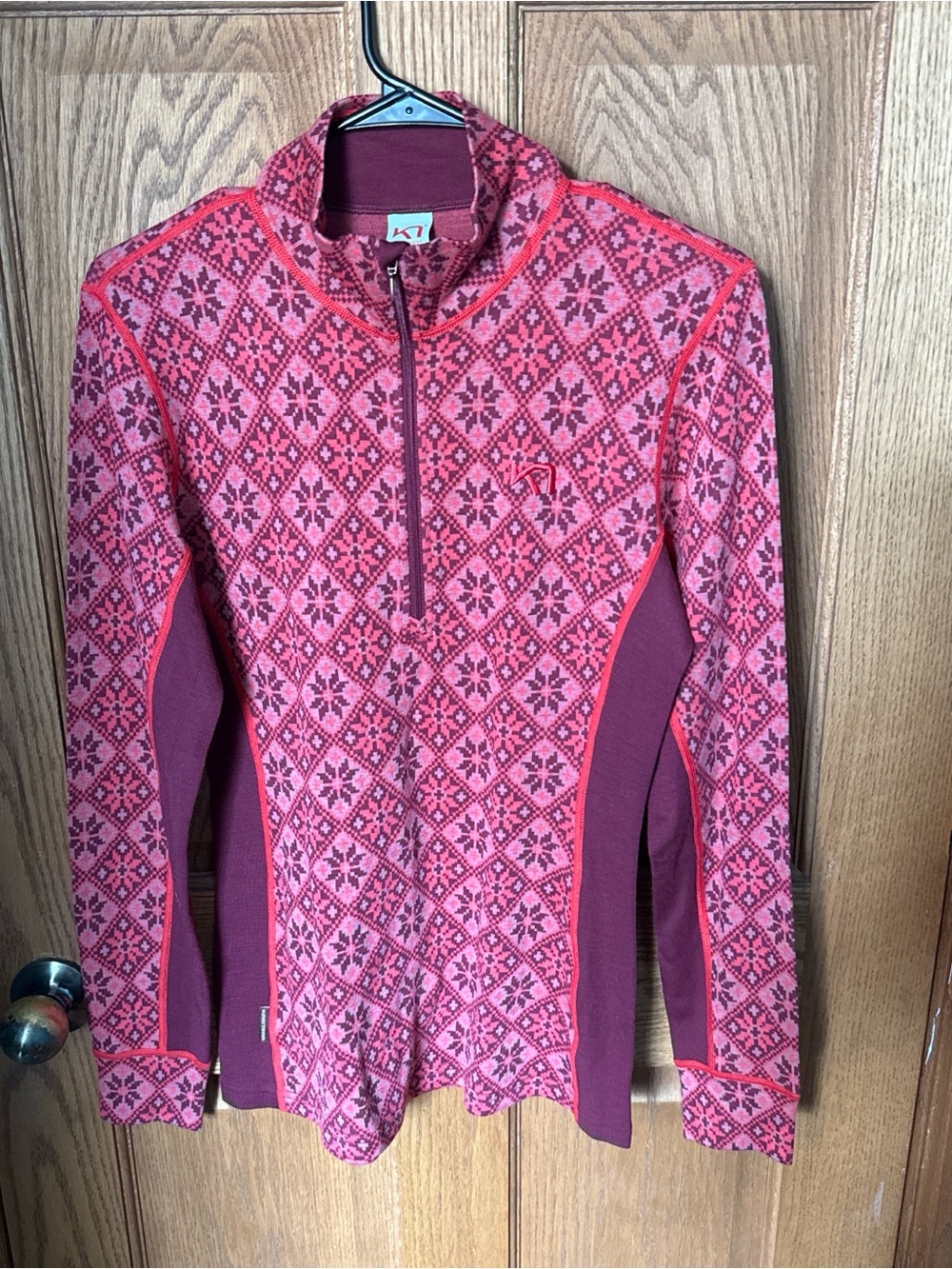 Kari Traa Res Patterned Half-Zip Ski Layer